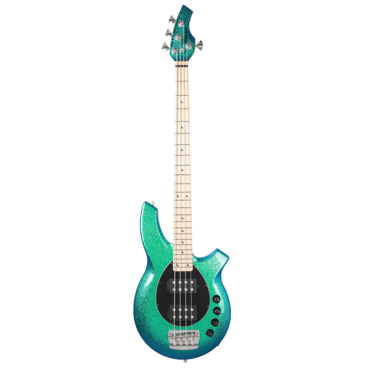 Ernie Ball Music Man Bongo 4 Electric Bass Guitar, Maple Fingerbaord - Mystique - MusicMarket