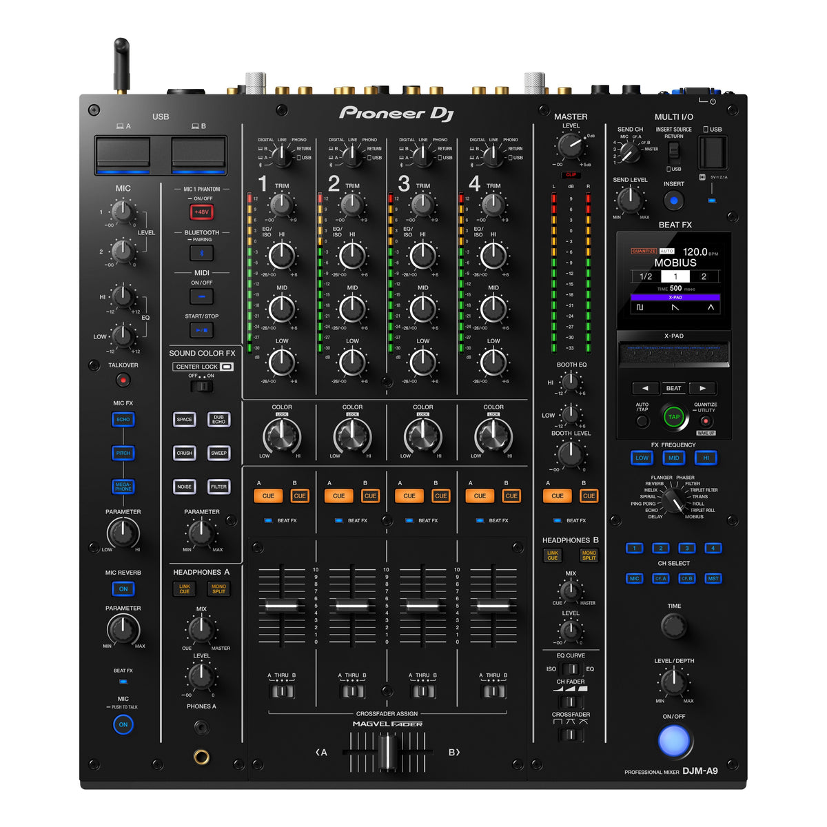 Pioneer DJ DJM-A9 Professional 4-Channel DJ Mixer - MusicMarket