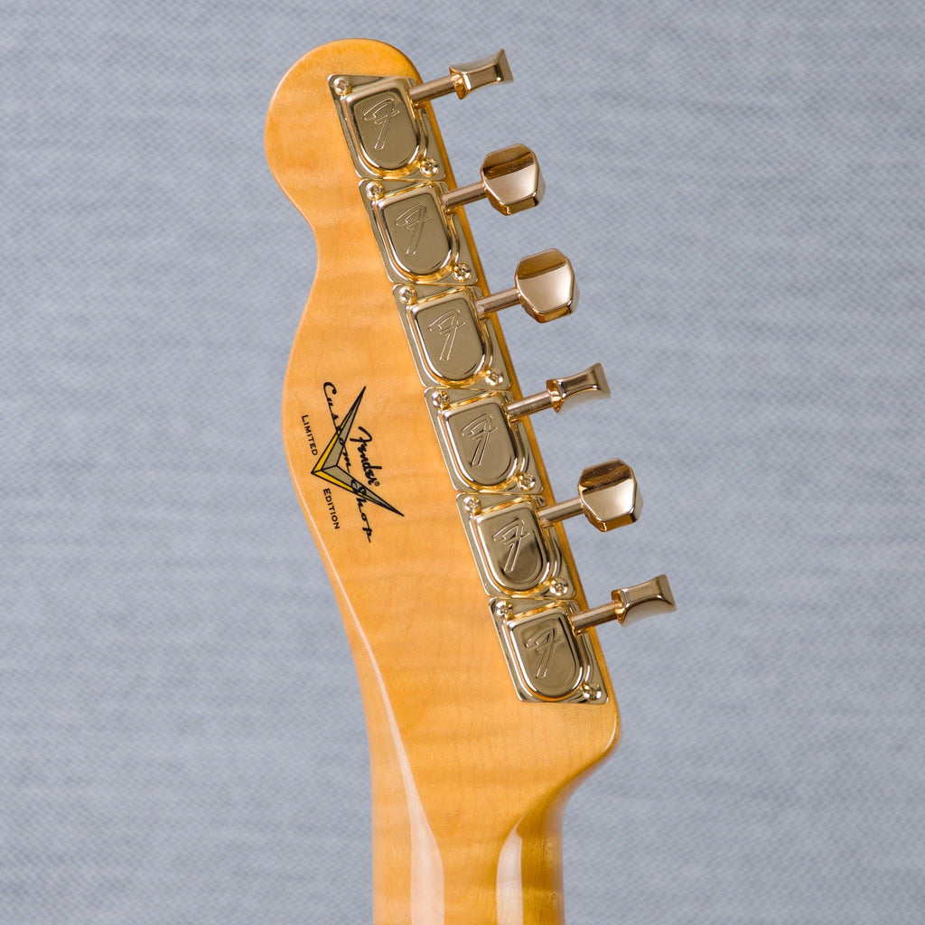 Fender Custom Shop Limited Edition Deluxe AAA Flame Custom Deluxe Telecaster Electric Guitar - Sunset Orange