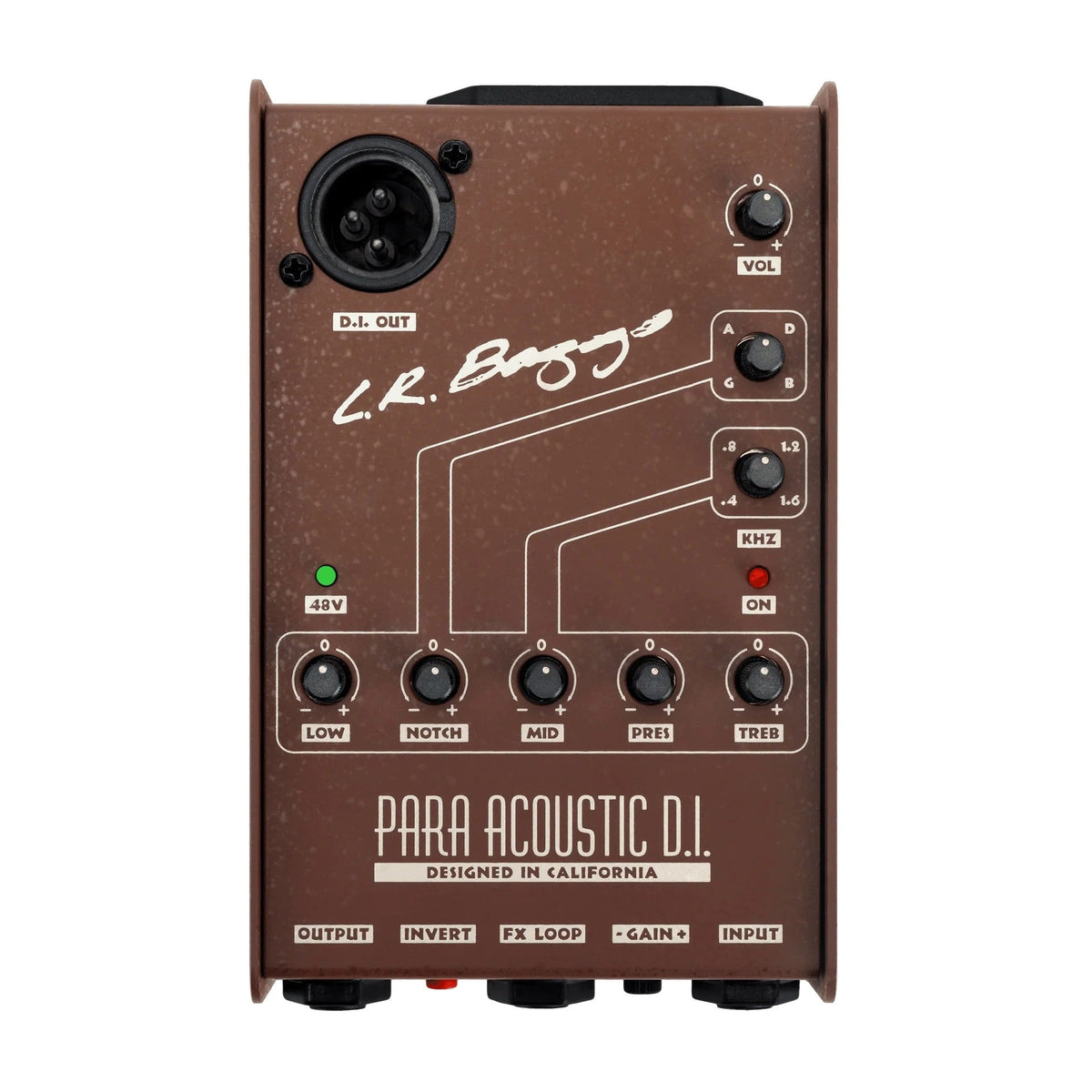 L.R. Baggs Para DI Acoustic Preamp + DI Guitar Pedal - MusicMarket