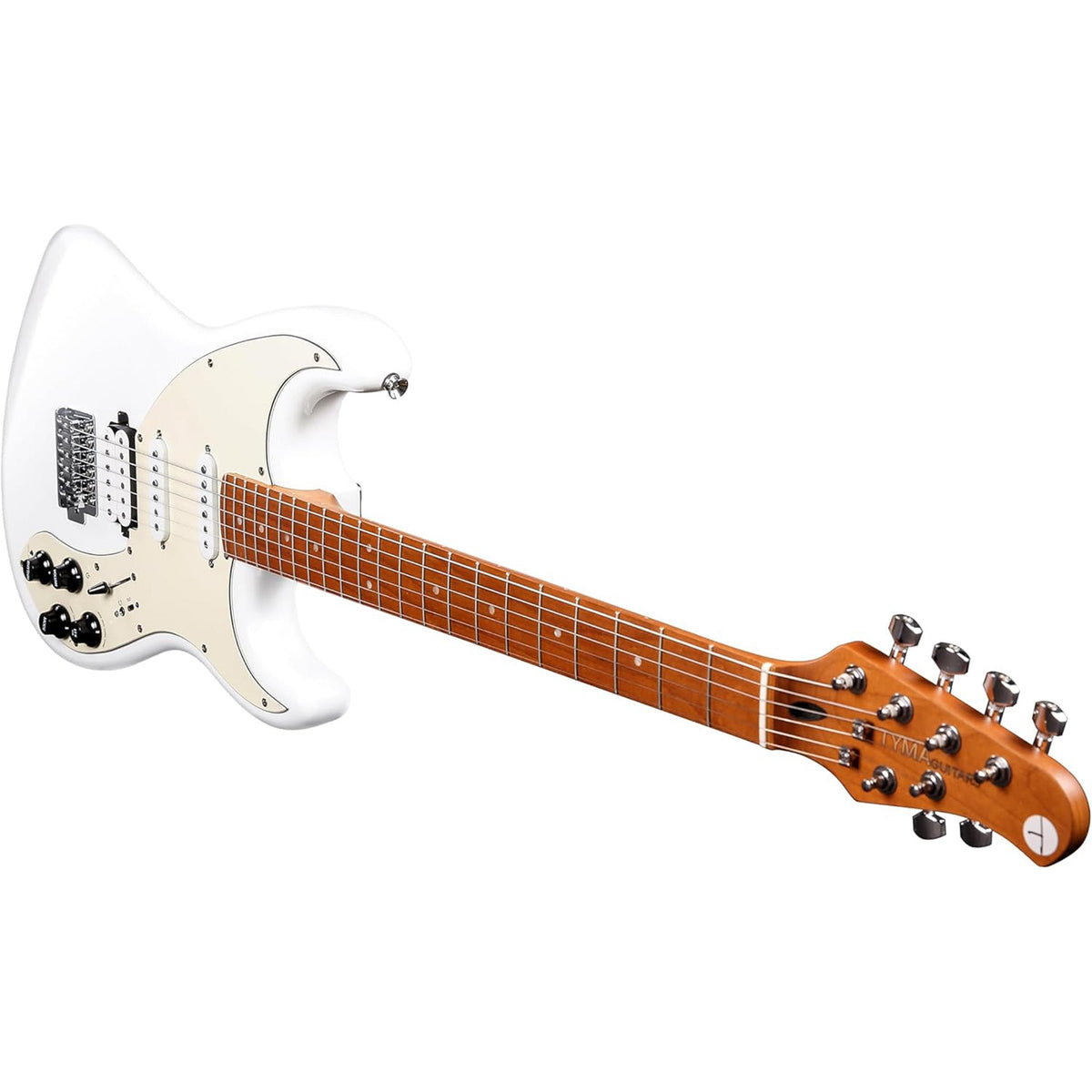 Tyma Guitars E7 Smart Guitar All-In-One Guitar - Snow Feather White - View 8 | MusicMarket