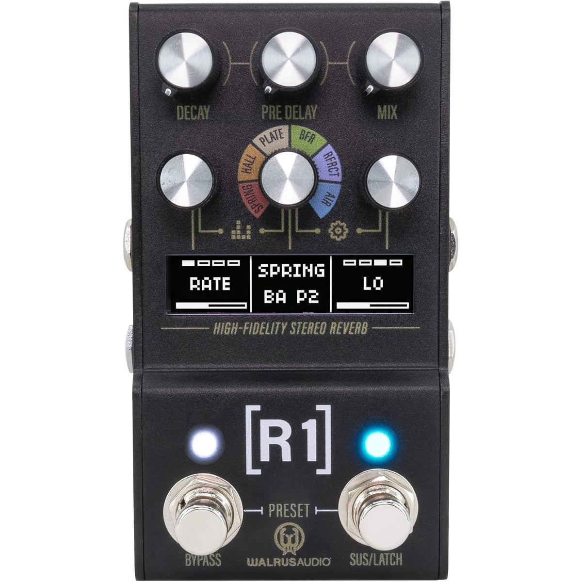 Walrus Audio Mako MKII R1 High-Fidelity Stereo Reverb Pedal - MusicMarket