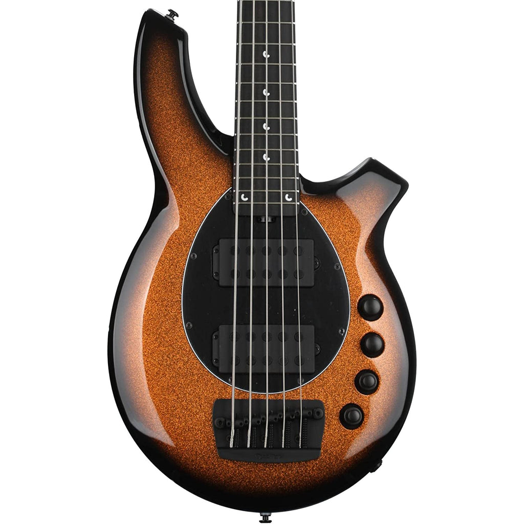 Ernie Ball Music Man Bongo 5 String Bass Guitar - Harvest Orange - MusicMarket