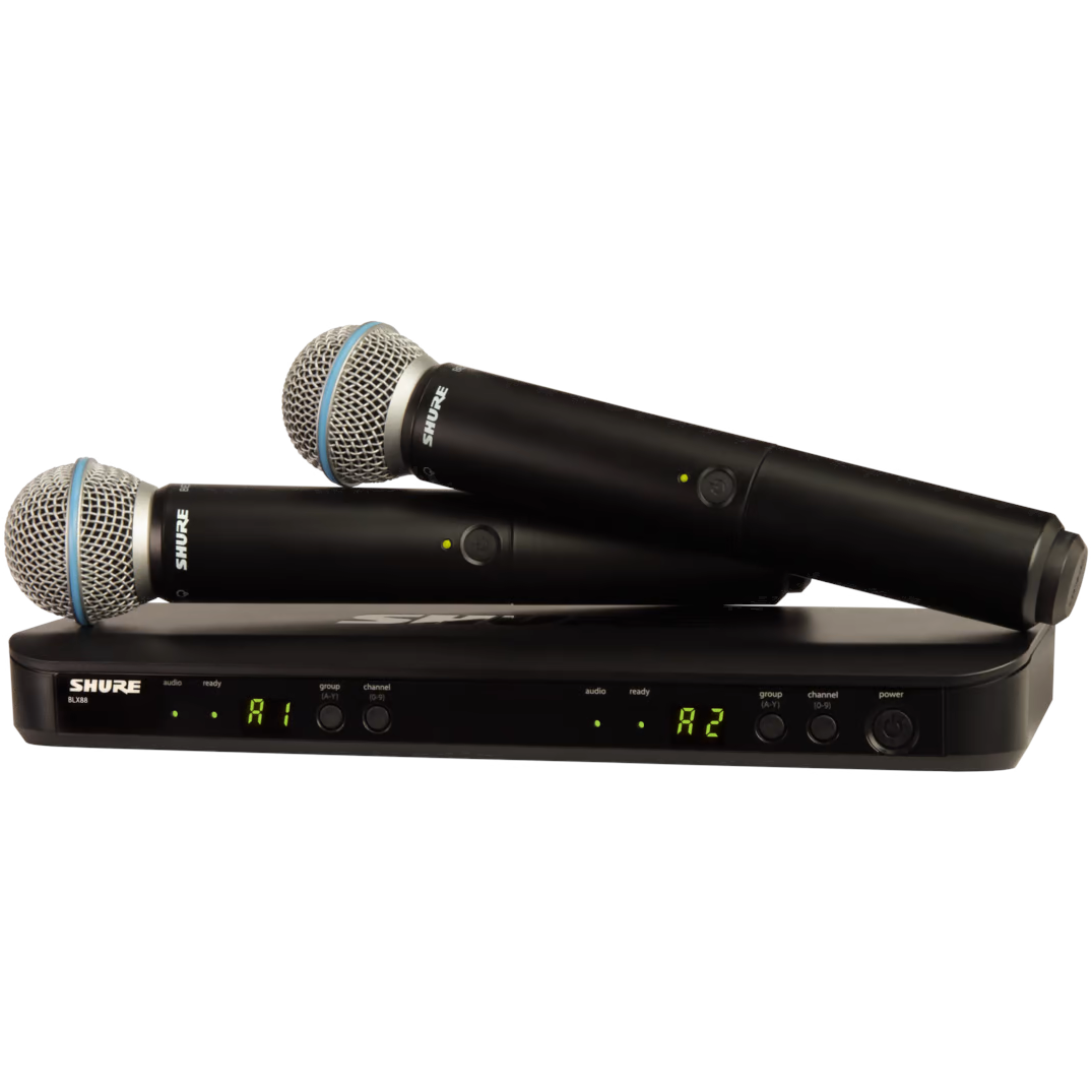 Shure BLX288/B58 Wireless Dual Vocal System with BETA 58A - H9 Band - MusicMarket