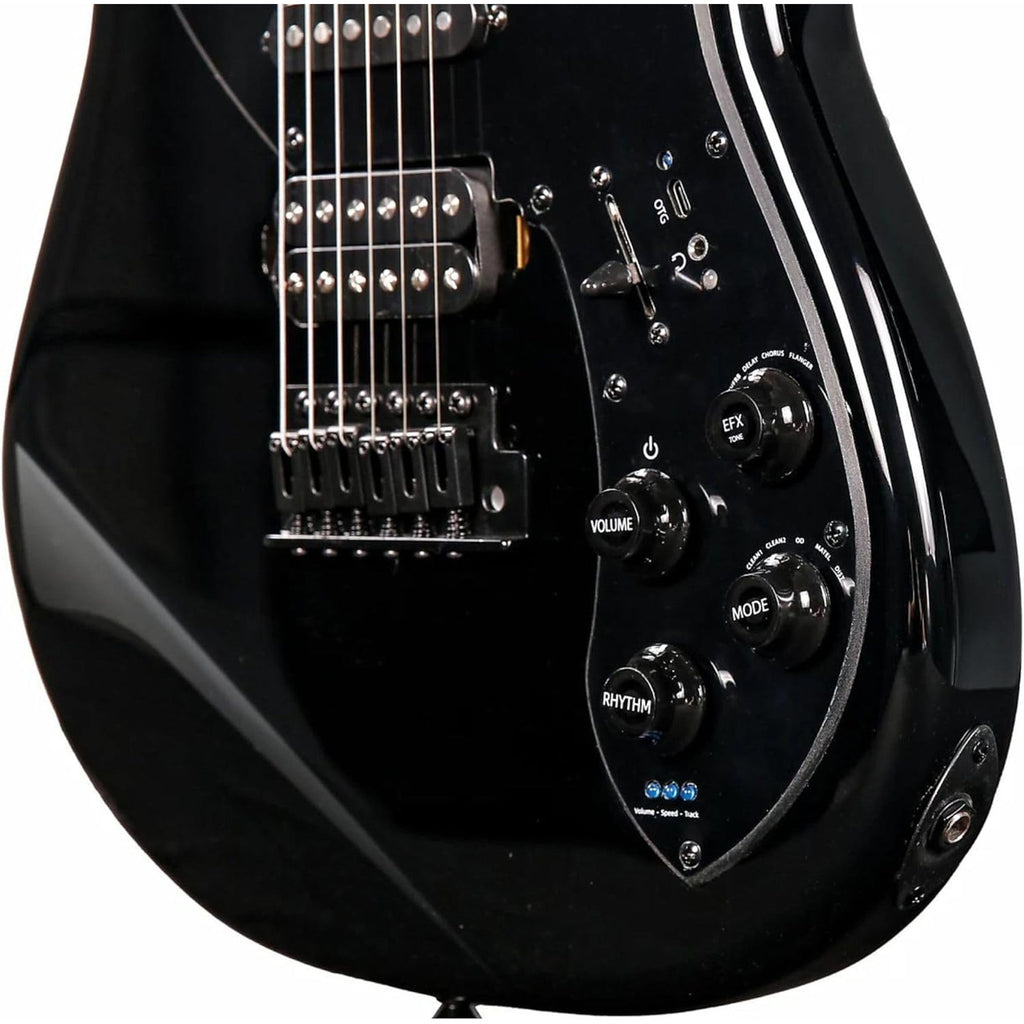 Tyma Guitars E7 Smart Guitar All-In-One Guitar - Moon Shadow Black - View 5 | MusicMarket