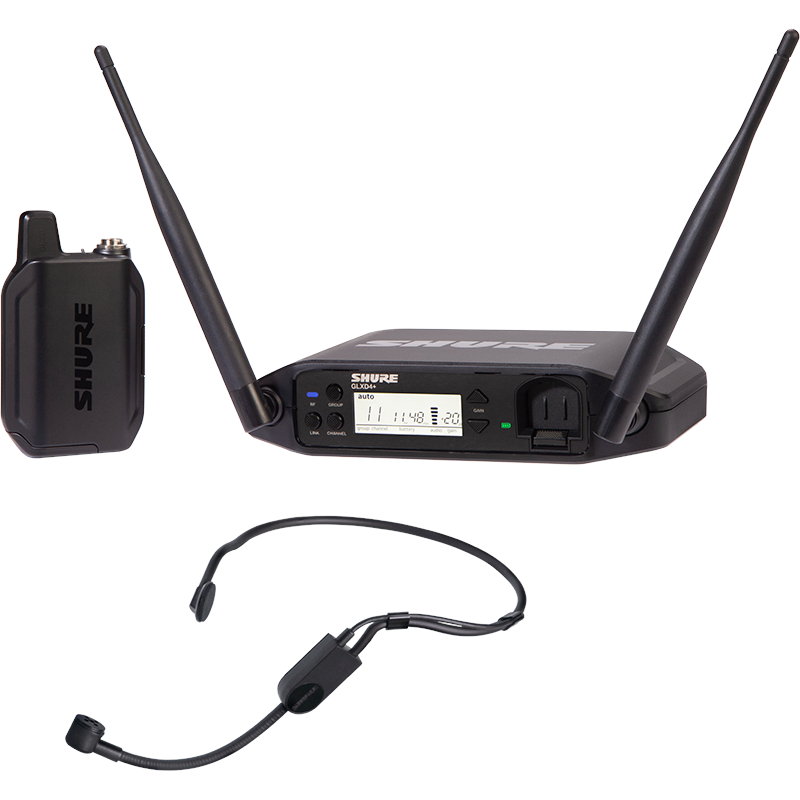 Shure GLXD14+/PGA31 Digital Wireless System with PGA31 Headset Microphone - Mint, Open Box - MusicMarket