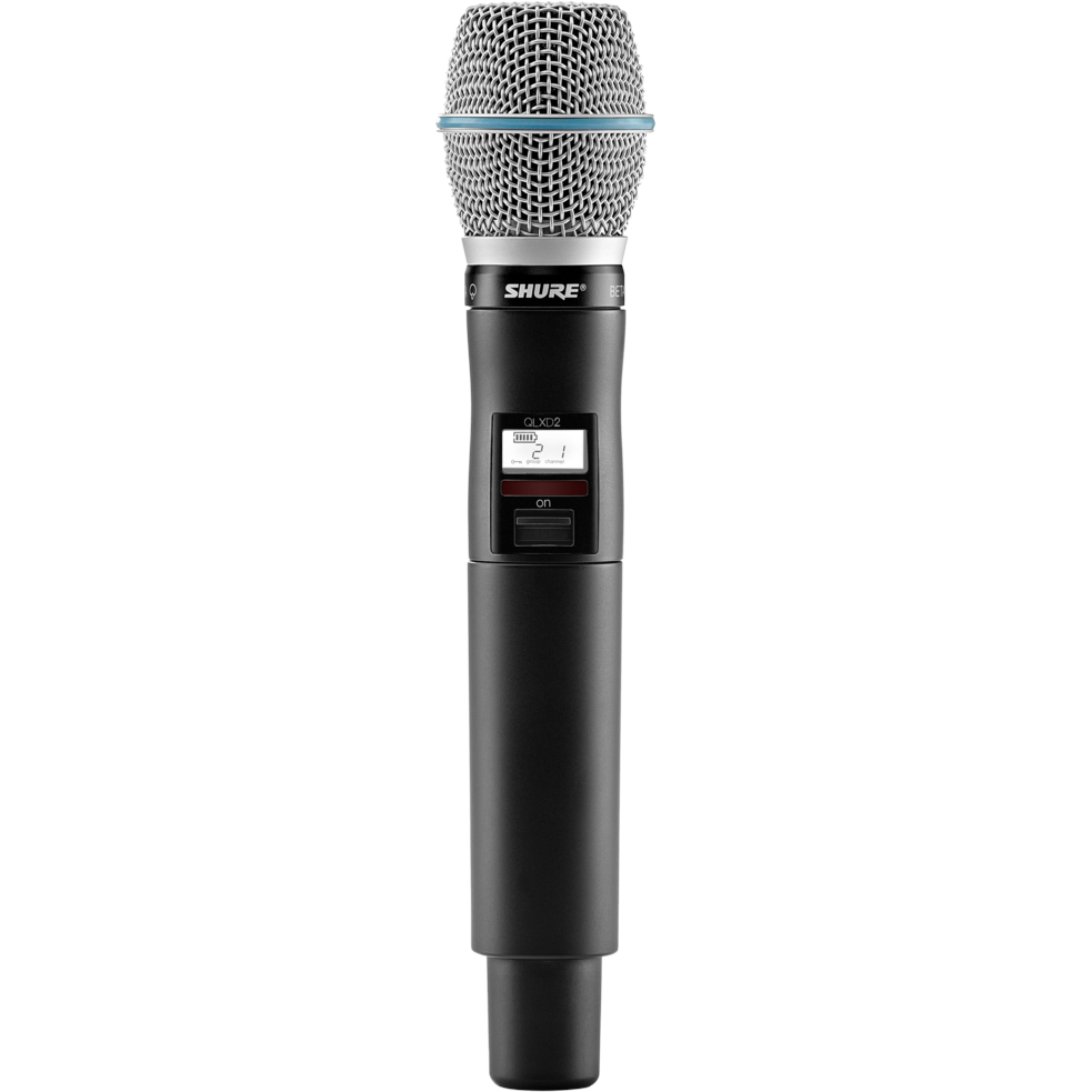 Shure QLXD2/B87A Wireless Handheld Transmitter - H50 Band - Mint, Open Box - View 2 | MusicMarket