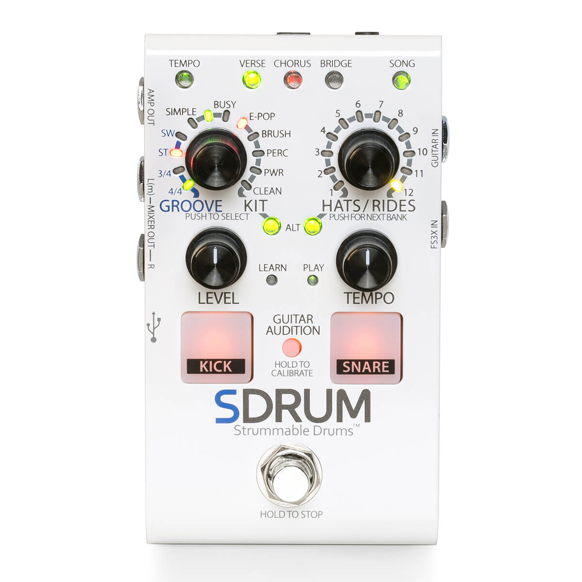 Digitech SDrum Strummable Drums Guitar Effects Pedal - MusicMarket