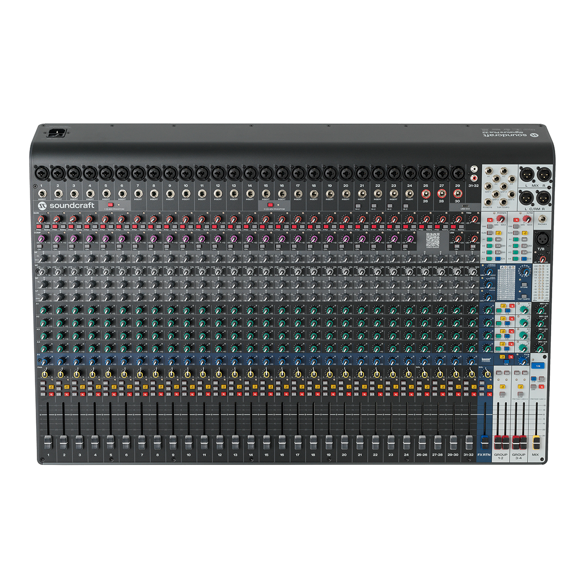 Soundcraft Signature Plus 32 Mixer with Lexicon and 4x4 USB-C Interface - MusicMarket