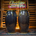 LP Matador Conga and Tumba Set, Siam Oak - Black with Gold Hardware - CHUCKSCLUSIVE - MusicMarket