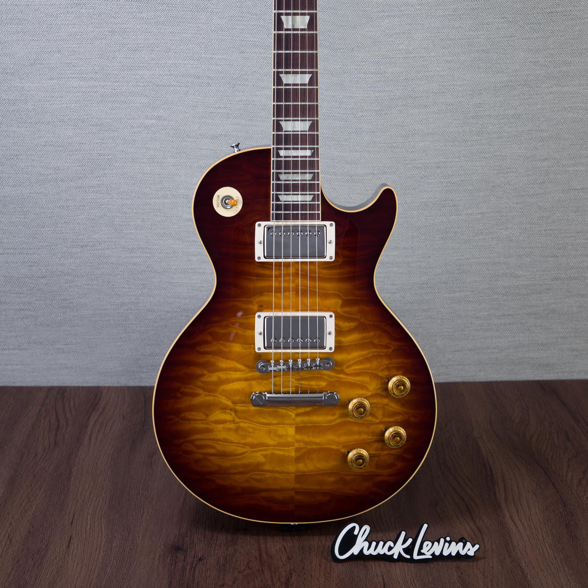 Gibson Custom Shop 1959 Les Paul Standard Reissue 5A Quilt Maple Top Electric Guitar - Faded Tobacco Sunburst -
