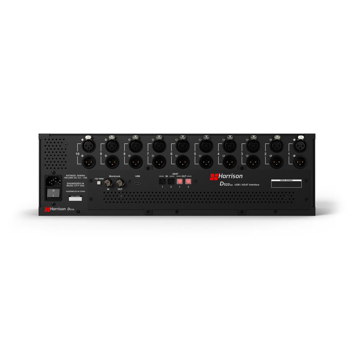 Harrison D510R Ten-Slot 500 Series Rack System With USB Interface Bundle - View 2 | MusicMarket
