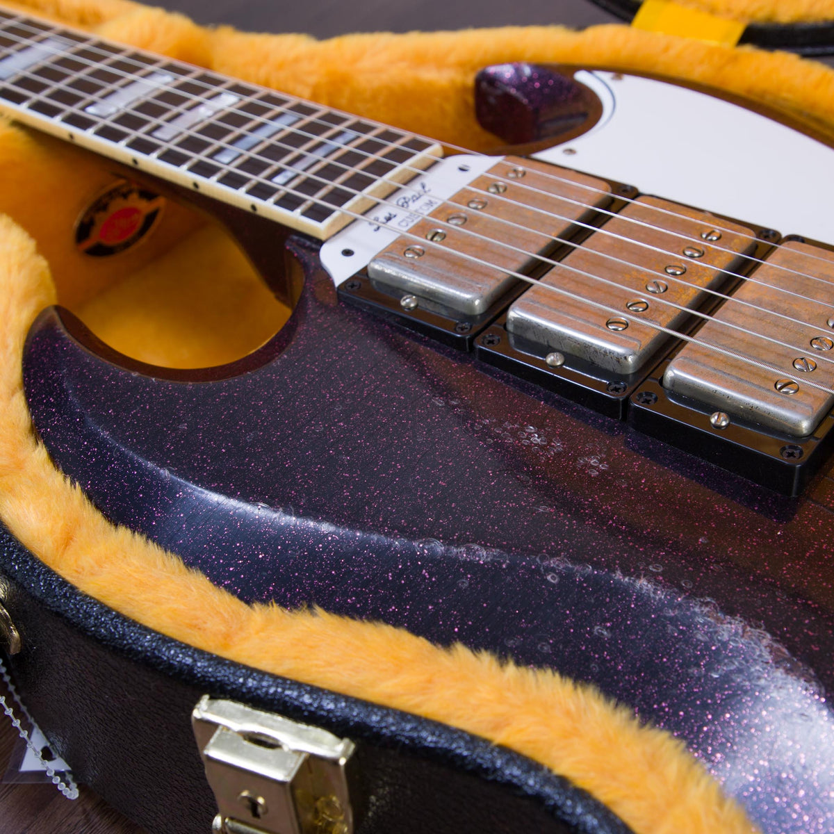 Gibson Custom Shop Murphy Lab 63' SG Custom 3-Pickup Maestro Electric Guitar - Light Aged Brunswick Wild Berry -