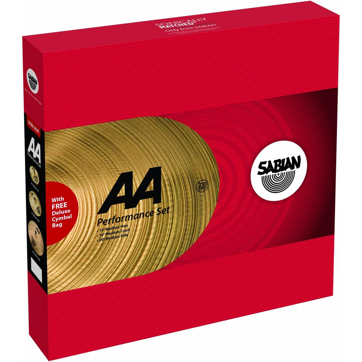 Sabian 25005 Cymbal Variety Package, Brass - MusicMarket