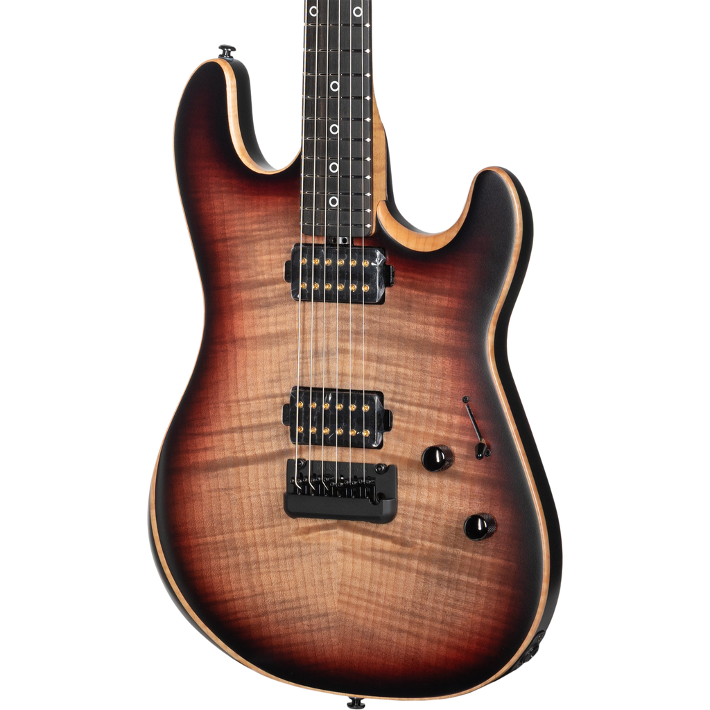 Ernie Ball Music Man Sabre Rabea Massaad HH Electric Guitar - Vileblood Burst - View 5 | MusicMarket