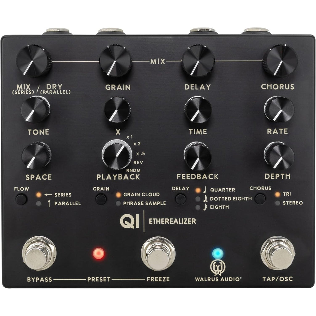 Walrus Audio Qi Etherealizer Multi-effects Pedal - Black - MusicMarket