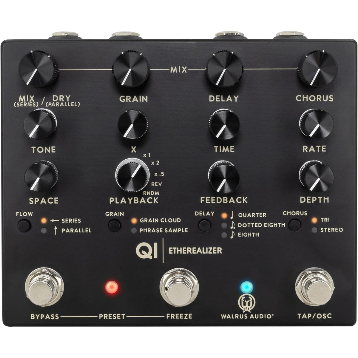 Walrus Audio Qi Etherealizer Multi-effects Pedal - Black - MusicMarket