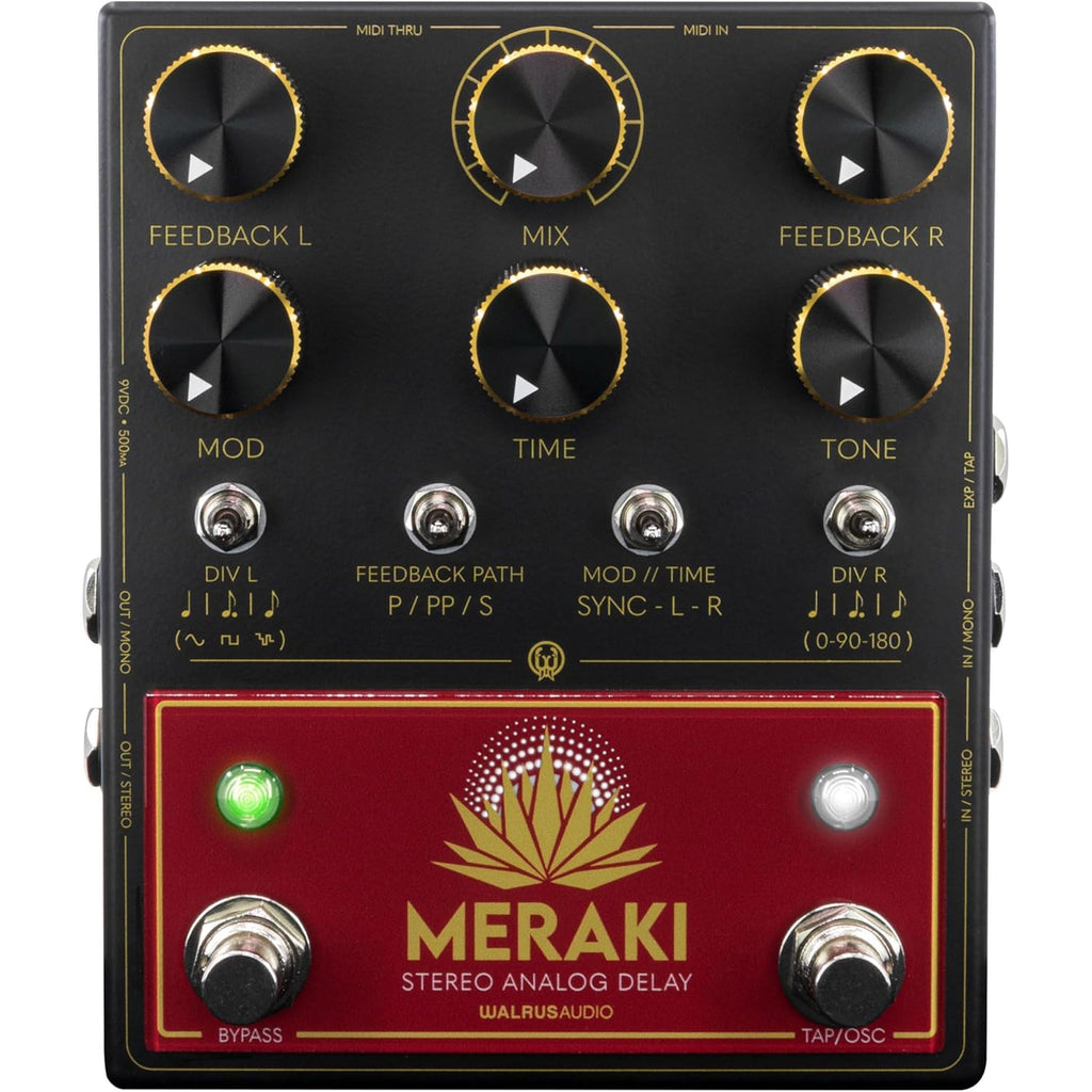 Walrus Audio Meraki Analog Stereo Delay Pedal - MusicMarket