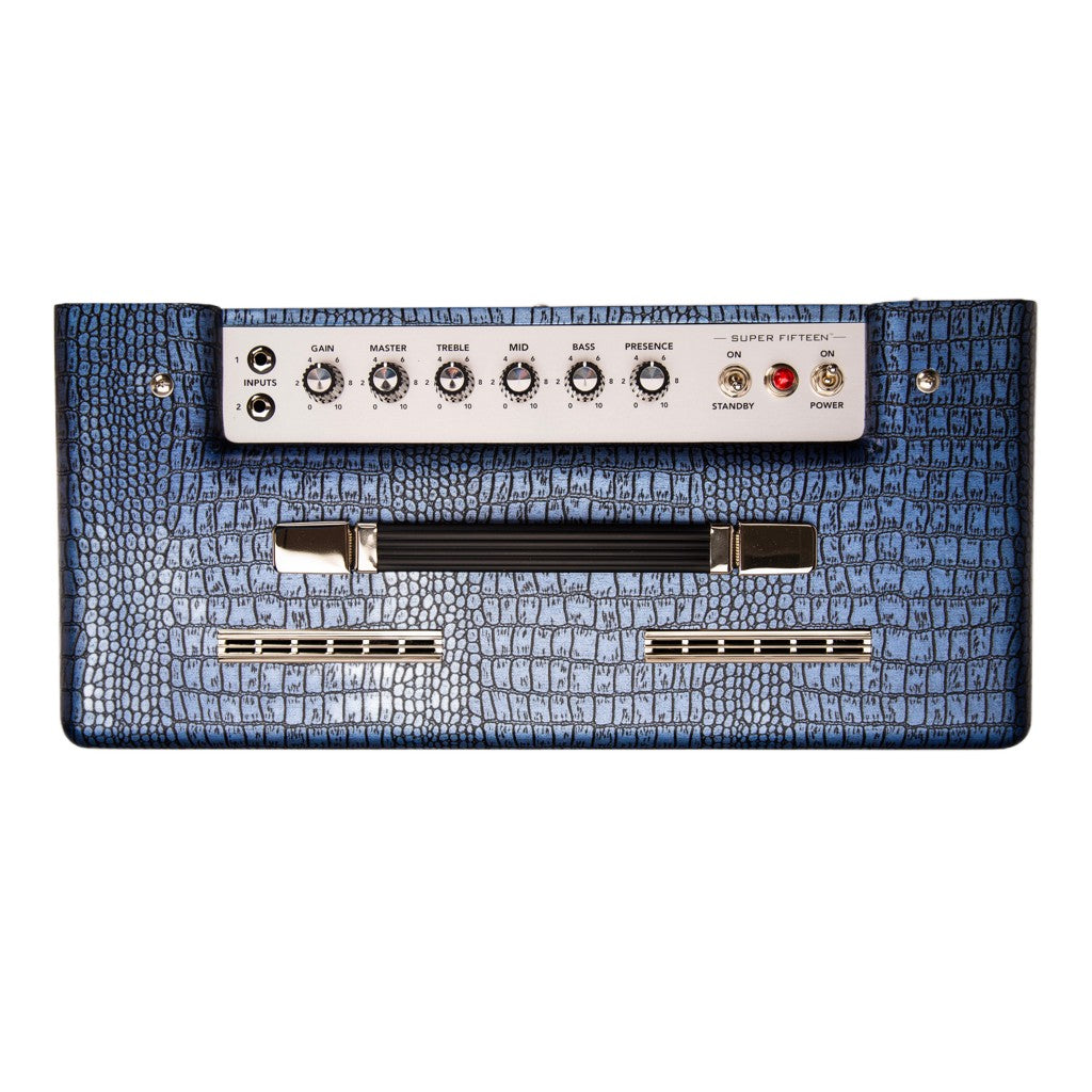 Magnatone Super Fifteen 1x12-Inch Tube Guitar Combo Amplifier - Blue - View 4 | MusicMarket