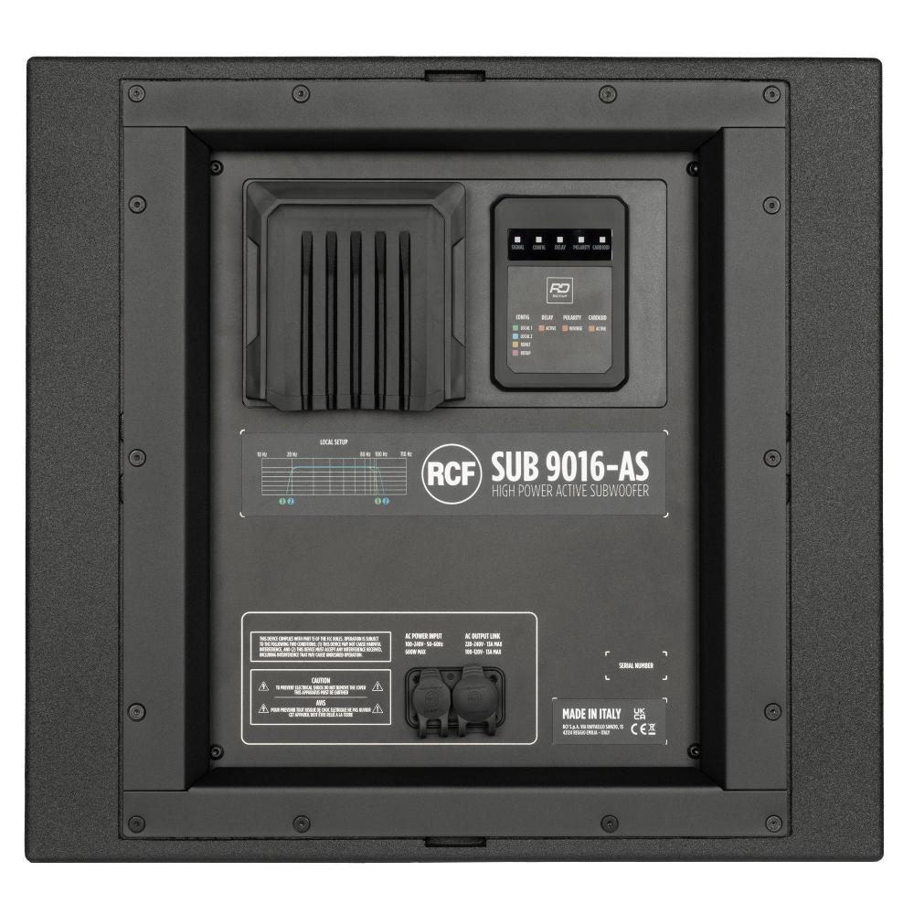 RCF SUB 9016-AS High-Powered 16-Inch Active Subwoofer - View 5 | MusicMarket