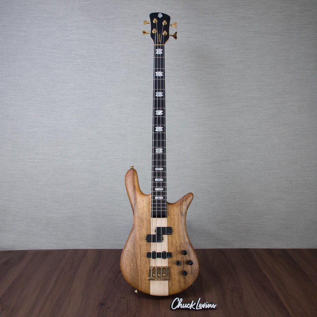 Spector Euro 4 LT Solid Korina Wings Electric Bass Guitar - Natural Satin - CHUCKSCLUSIVE - #NB22944 - View 2 |