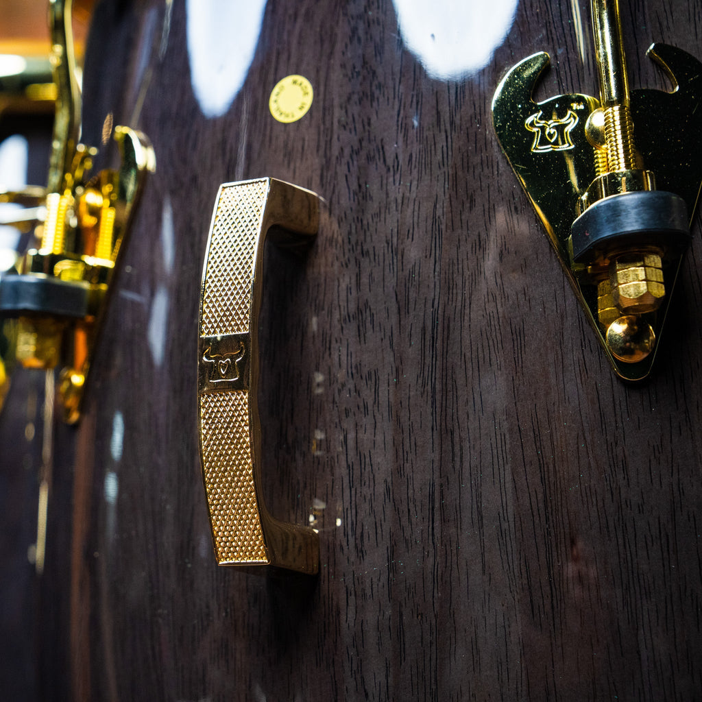 LP 12 and 1/2-Inch Matador Tumba, Siam Oak - Black with Gold Hardware - CHUCKSCLUSIVE - View 8 | MusicMarket