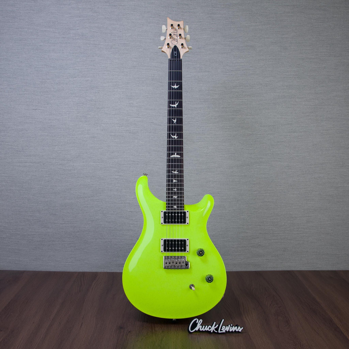 PRS CE 24 Sprayer's Choice Electric Guitar - Safety Green Sparkle - #0426143 - View 2 | MusicMarket