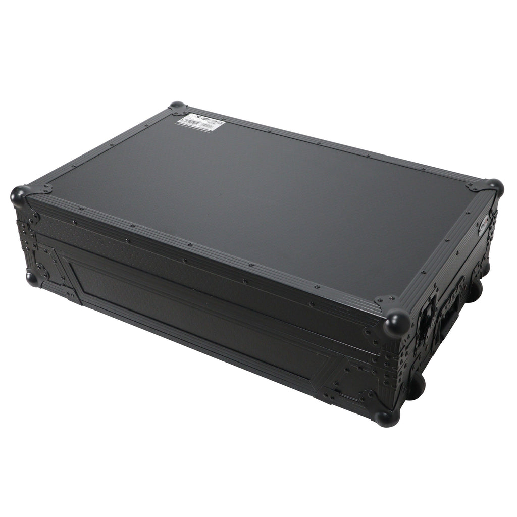 ProX XS-PRIME4WLTBL ATA Flight Case For Denon PRIME 4 G2/PRIME 4 MK2 DJ Controller with Laptop Shelf 1U Rack Space