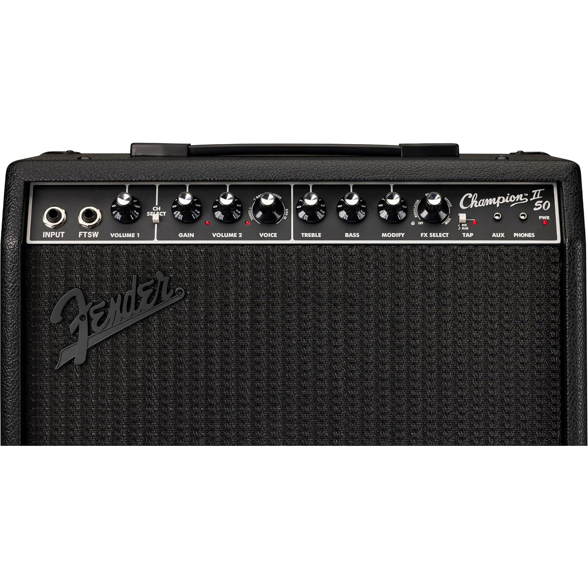 Fender Champion II 50 Blackout Guitar Combo Amplifier, 50W, 120V - View 4 | MusicMarket