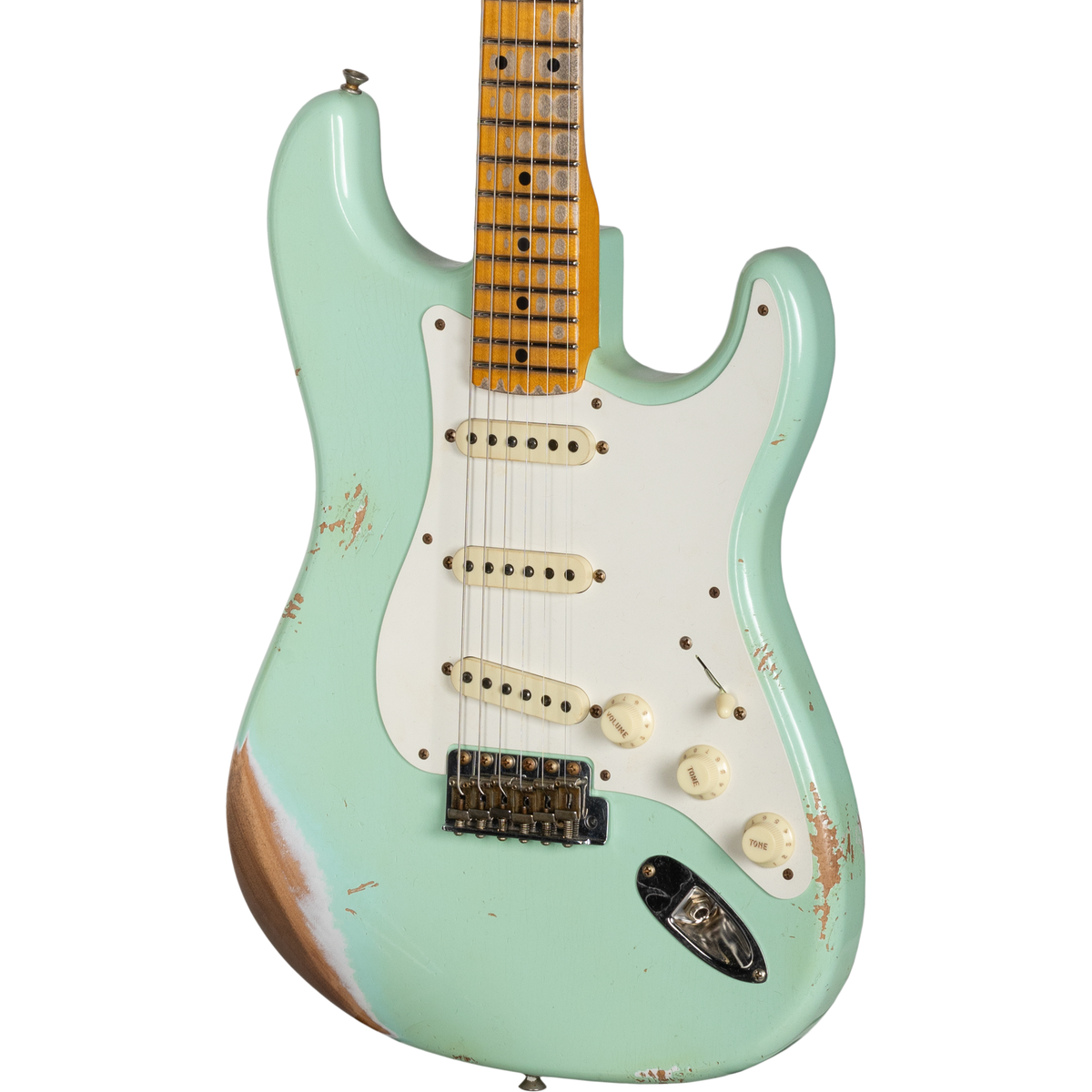 Fender Custom Shop 1957 Heavy Relic Stratocaster - Aged Surf Green - View 10 | MusicMarket