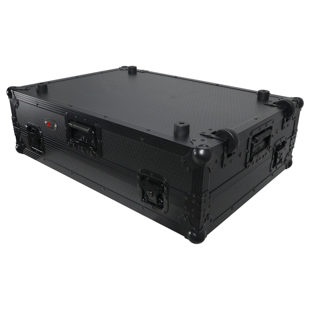 ProX XS-PRIME4WLTBL ATA Flight Case For Denon PRIME 4 G2/PRIME 4 MK2 DJ Controller with Laptop Shelf 1U Rack Space