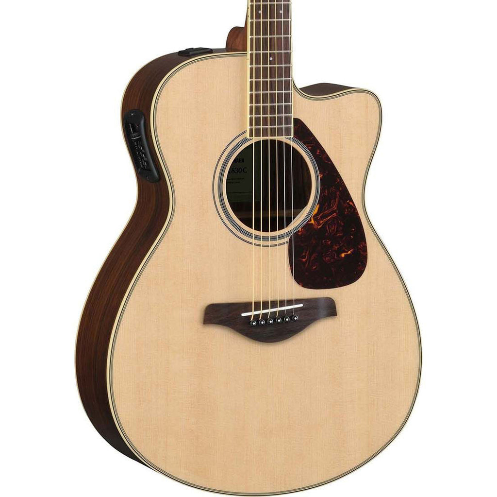 Yamaha FSX830C Small Body Cutaway Acoustic Electric Guitar - Natural - MusicMarket