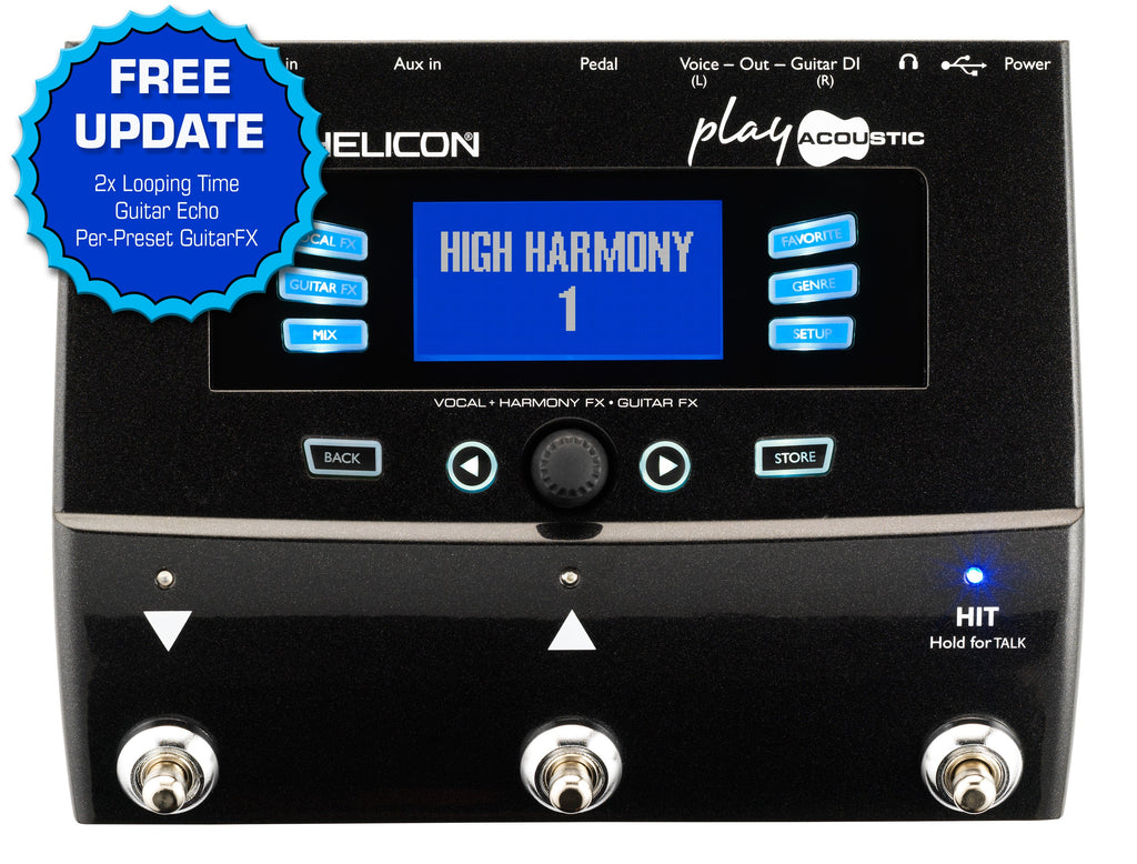 TC Helicon Play Acoustic Harmonizer / Guitar Effect Processor - View 2 | MusicMarket