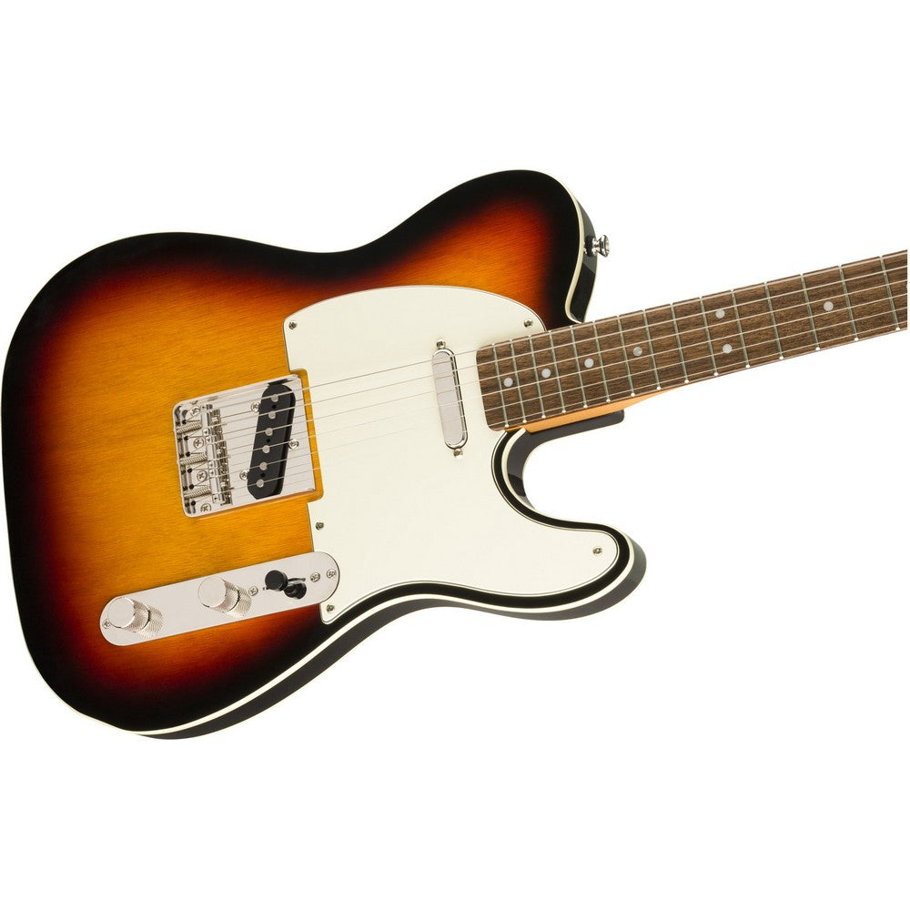 Squier Classic Vibe '60s Custom Telecaster Electric Guitar, Laurel Fingerboard - 3-Tone Sunburst - View 3 | MusicMarket