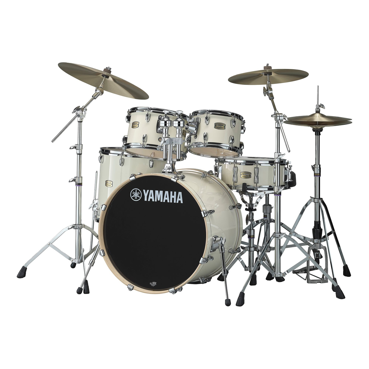 Yamaha Stage Custom Birch 5-Piece Shell Pack with 22-Inch Kick - Classic White - MusicMarket