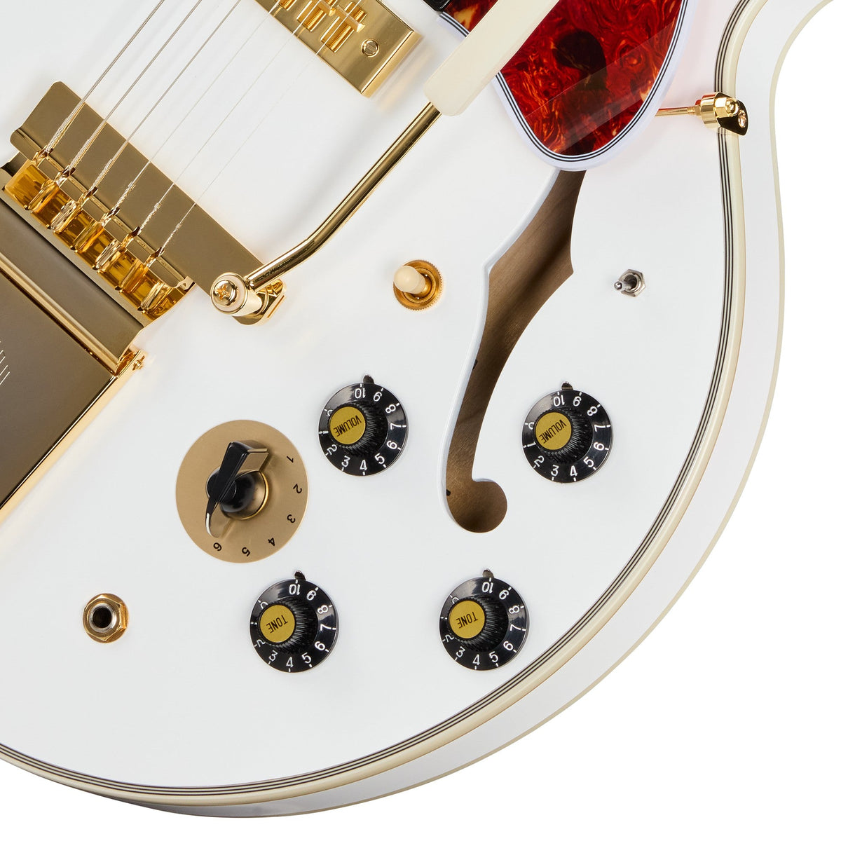 Epiphone Alex Lifeson 1976 ES-355 Signature Semi-Hollowbody Electric Guitar - Alpine White - View 6 | MusicMarket