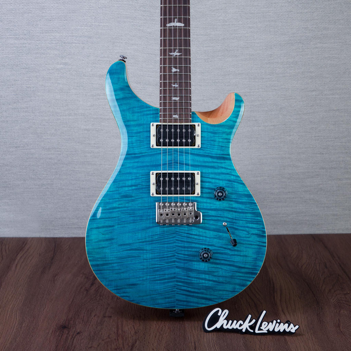 PRS SE Custom 24 Electric Guitar - Blue Matteo/Natural Back - MusicMarket