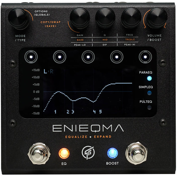 GFI Enieqma Dual-Channel EQ + Booster Pedal - MusicMarket