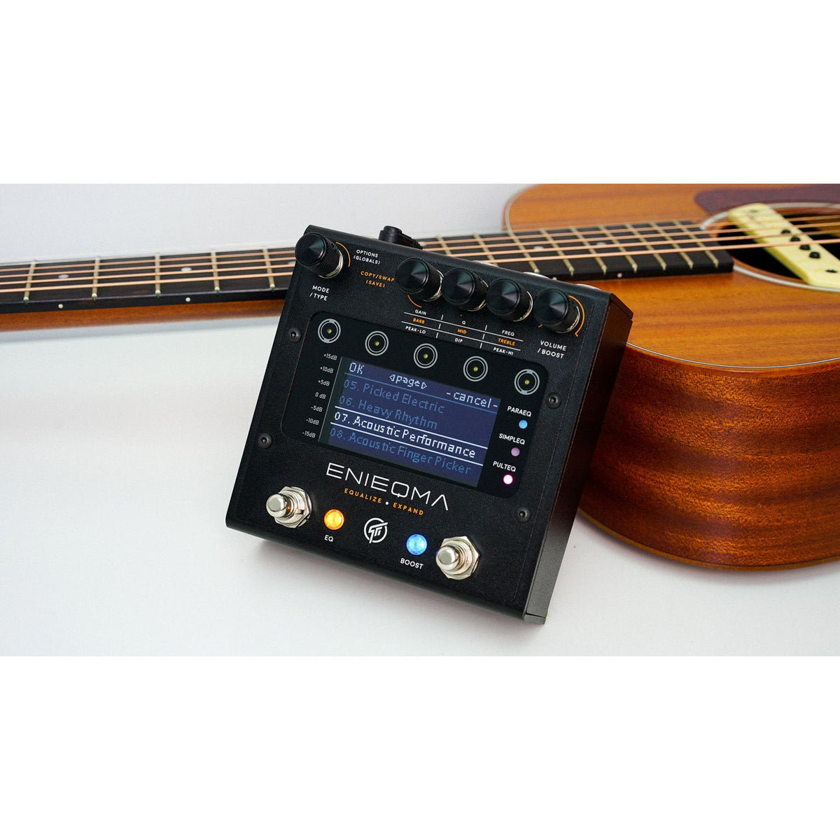 GFI Enieqma Dual-Channel EQ + Booster Pedal - View 3 | MusicMarket