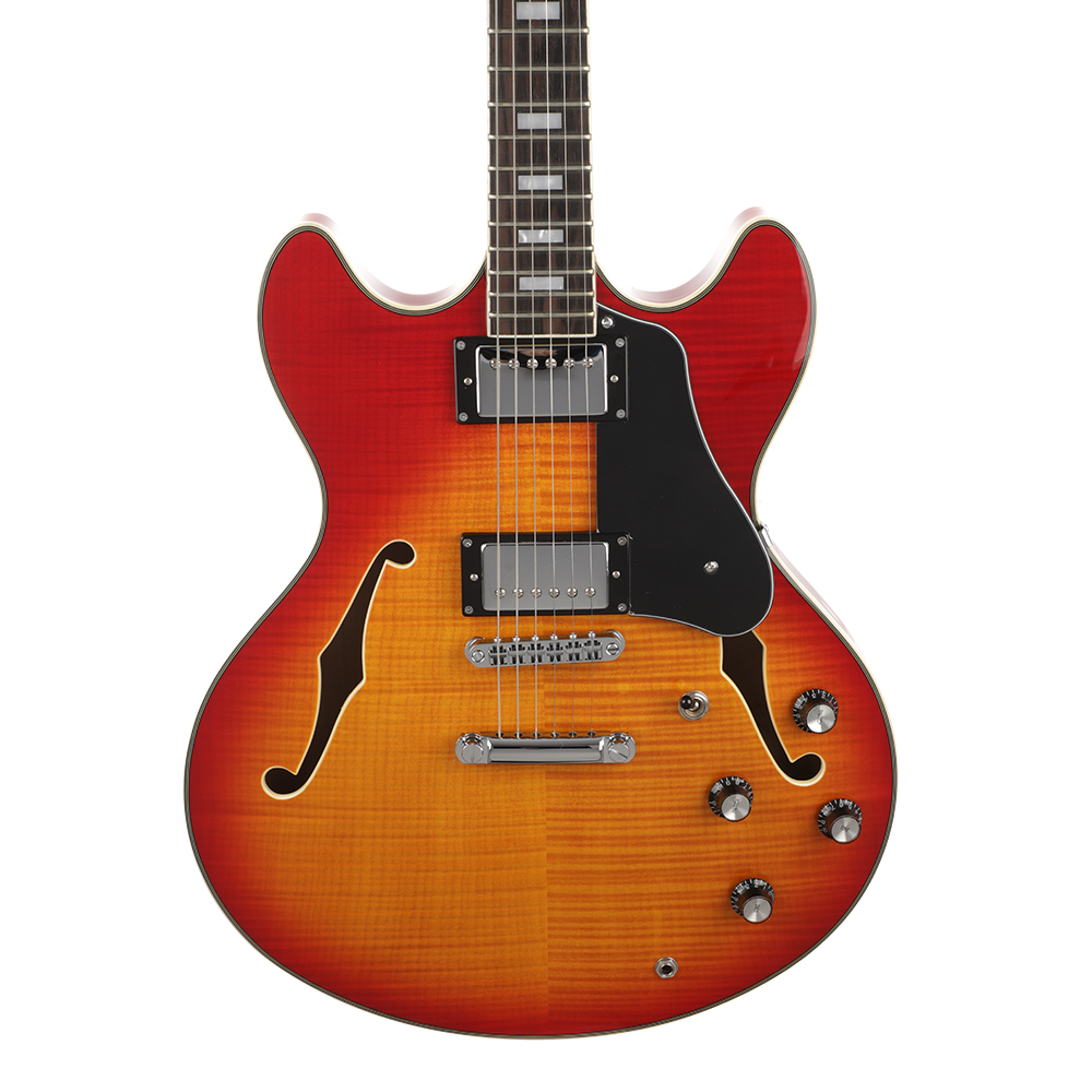 Sire Larry Carlton H7 Semi-Hollow Guitar - Cherry Sunburst - View 4 | MusicMarket