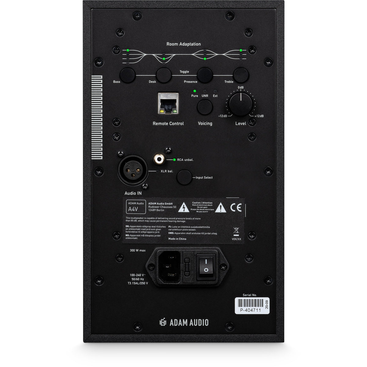 Adam Audio A4V Limited Edition White 4” 2 Way Powered Monitor, Single - View 4 | MusicMarket