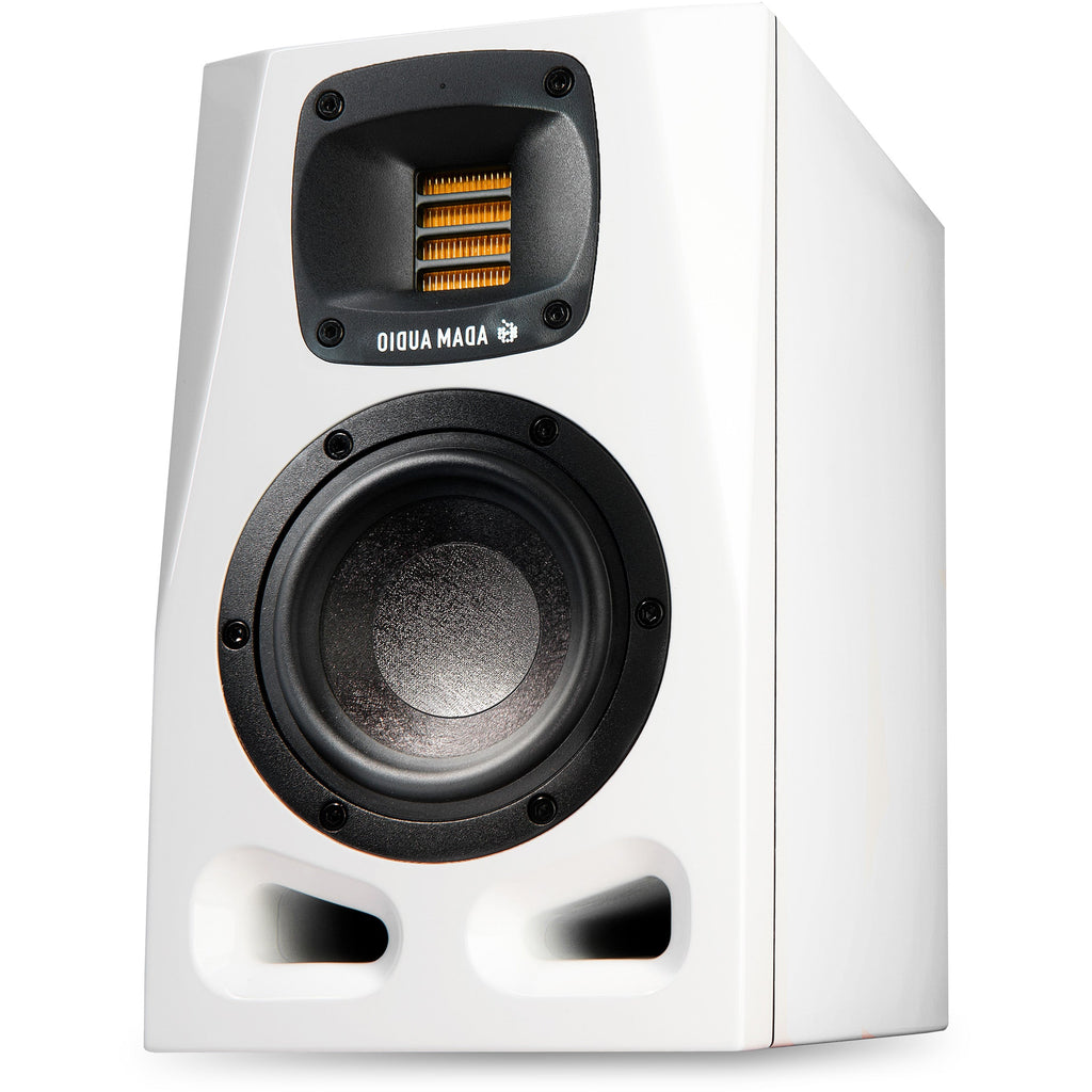 Adam Audio A4V Limited Edition White 4” 2 Way Powered Monitor, Single - View 3 | MusicMarket