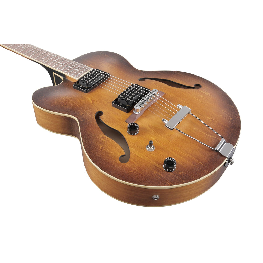Ibanez AF55 Artcore Left Handed Hollow Body Electric Guitar - Tobacco Flat - View 7 | MusicMarket