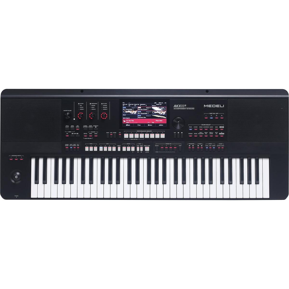 Medeli AKX10S 61 Key Digital Workstation w/ Built in Speakers - MusicMarket