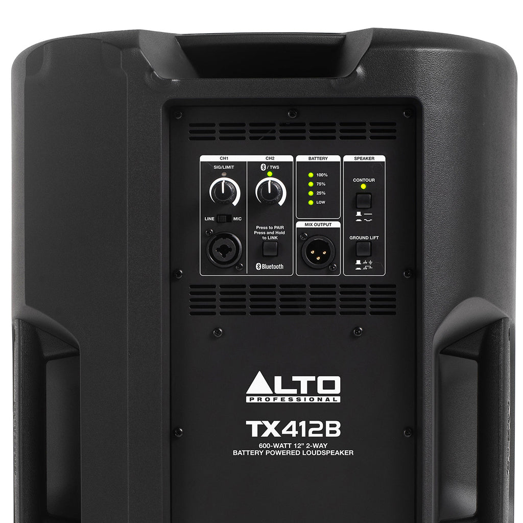 Alto Professional TX412B 600W 12" Battery Powered Loudspeaker - View 3 | MusicMarket