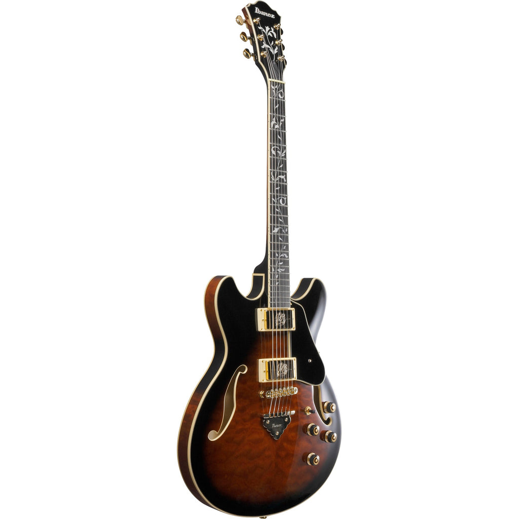Ibanez AS Artcore Expressionist Semi-Hollow Electric Guitar - Dark Brown Sunburst - View 4 | MusicMarket