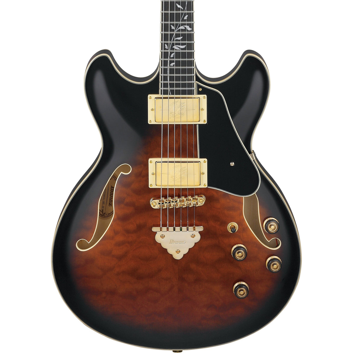 Ibanez AS Artcore Expressionist Semi-Hollow Electric Guitar - Dark Brown Sunburst - MusicMarket