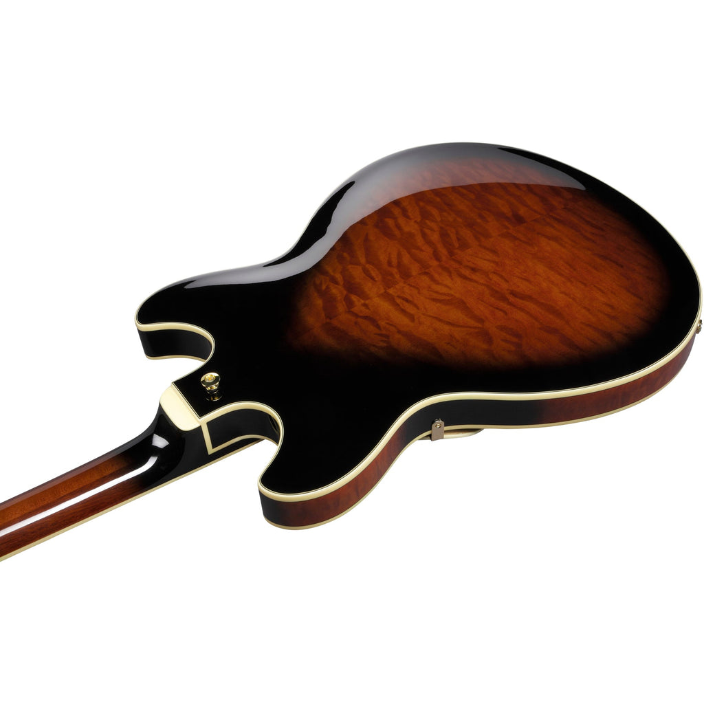 Ibanez AS Artcore Expressionist Semi-Hollow Electric Guitar - Dark Brown Sunburst - View 8 | MusicMarket