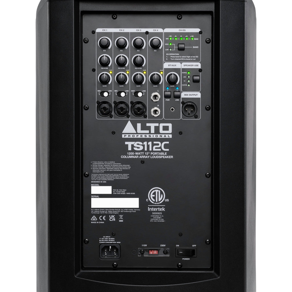 Alto Professional TS112C Portable PA Speaker - View 7 | MusicMarket