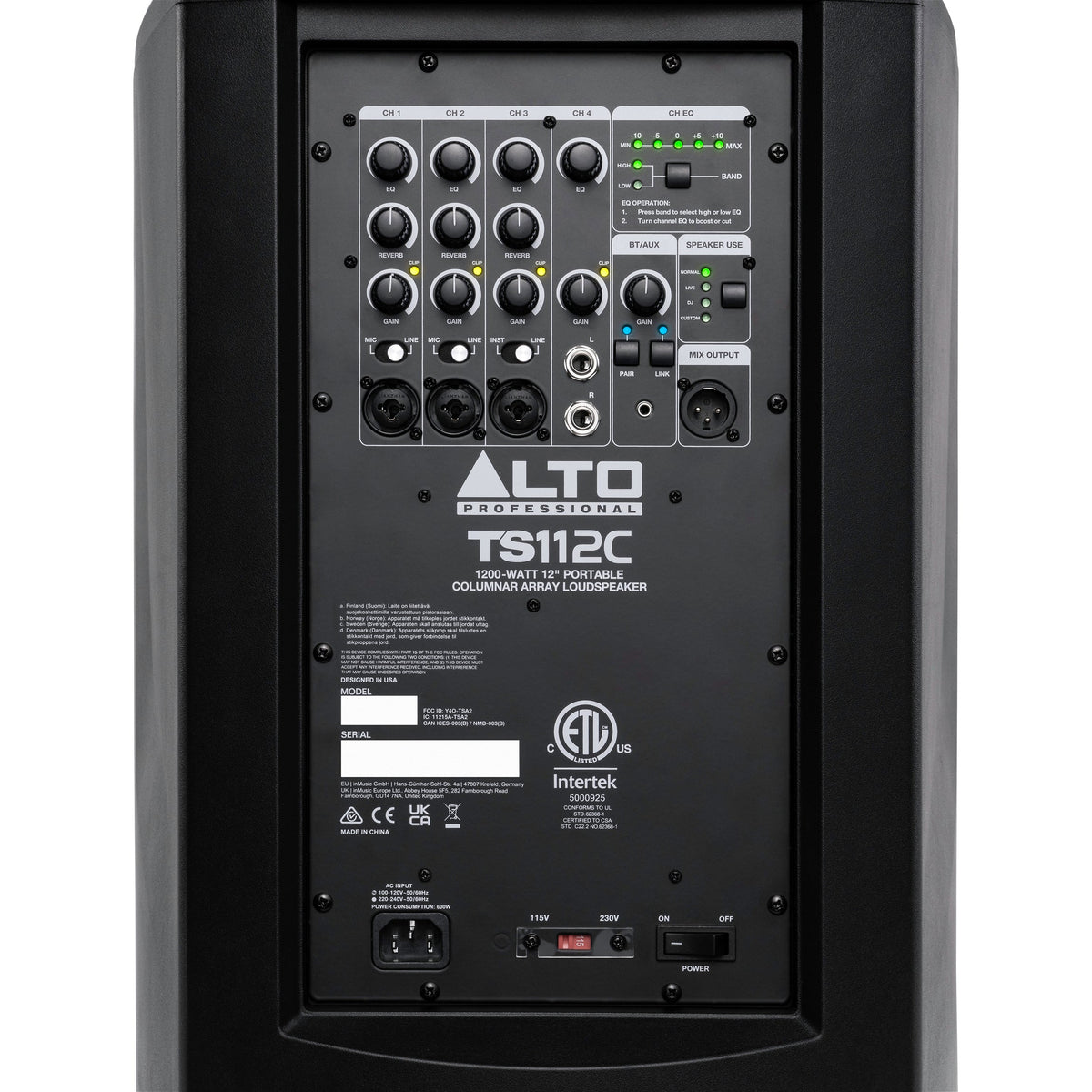 Alto Professional TS112C Portable PA Speaker - View 7 | MusicMarket